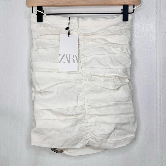 NWT ZARA RUCHED MINI SKIRT‎ Size Small Medium 3354/660/712 Bloggers Favorite - Picture 12 of 14